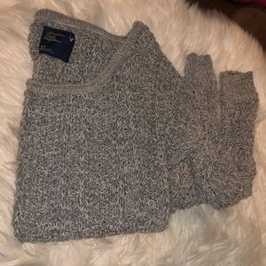 Heather Grey knit sweater from AE